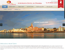 Tablet Screenshot of hotelgomti.com
